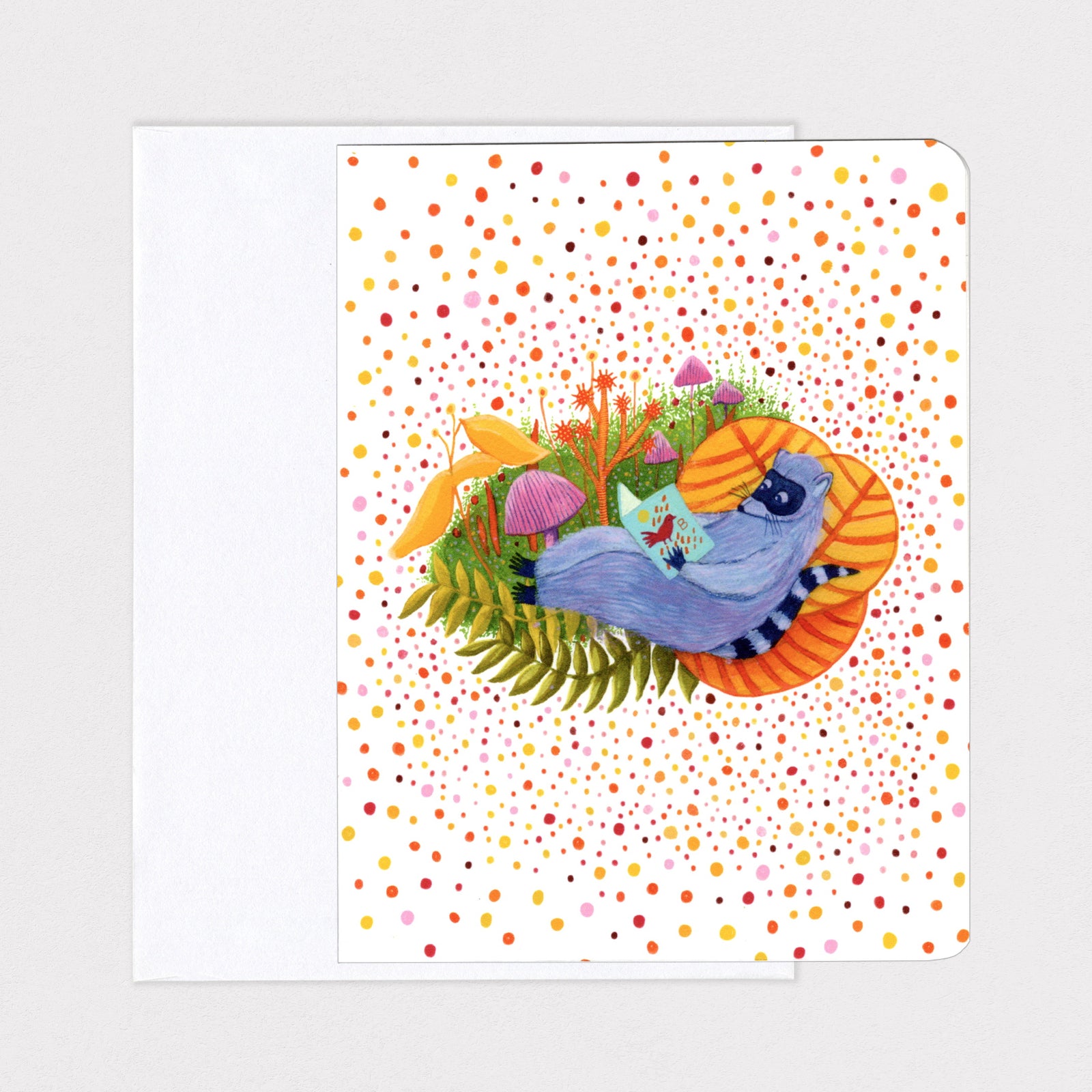 Raccoon Reader - Card